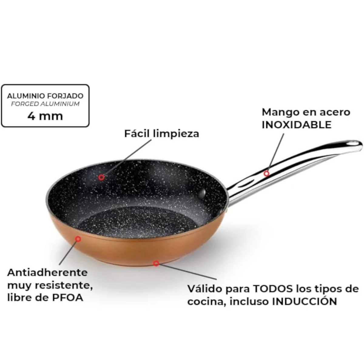 Set de 3 sartenes Copper - Image 9